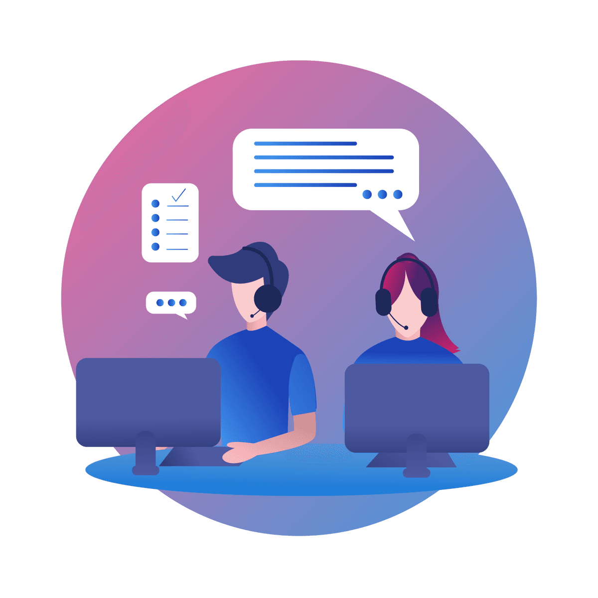 Contact us illustration showcasing our services